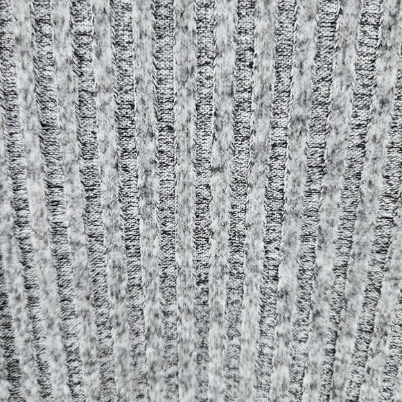 Torrid Size 1 (US 1X 14-16) Light Gray Half Zip Sweater Ribbed Long Sleeve - Picture 7 of 11